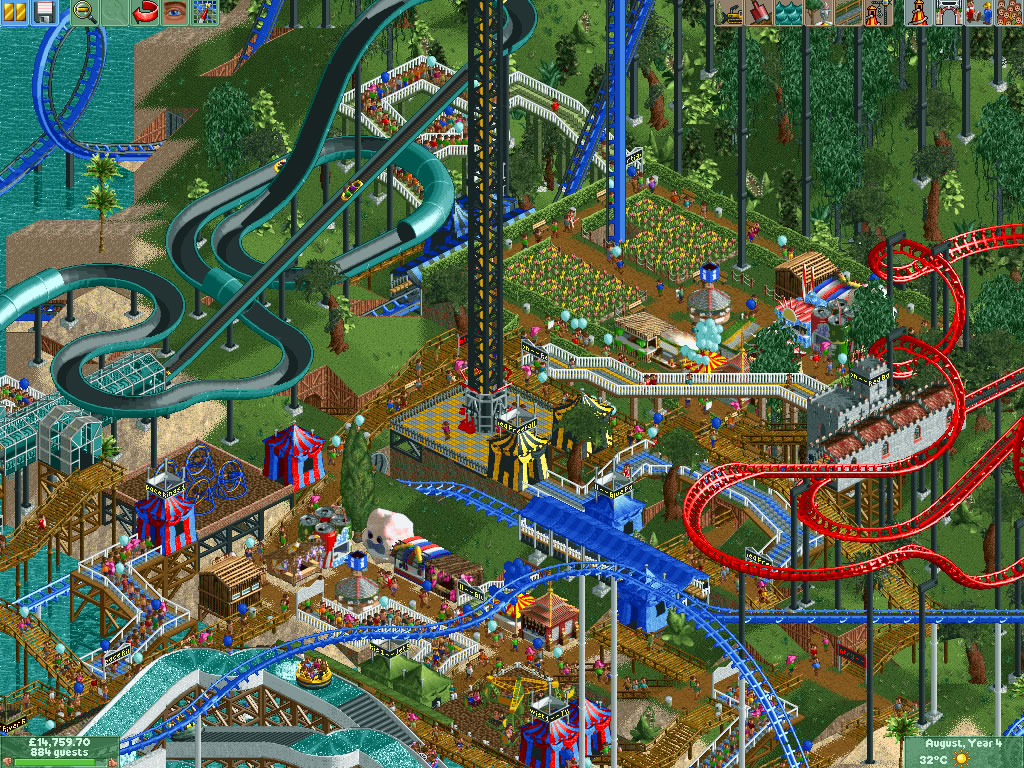 roller coaster tycoon game free